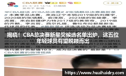 揭晓！CBA总决赛新星奖候选名单出炉，这五位年轻球员有望脱颖而出
